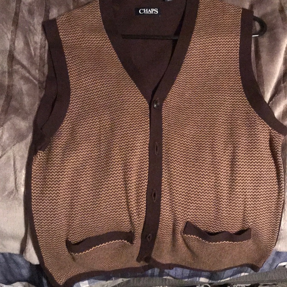 Brown cotton vest